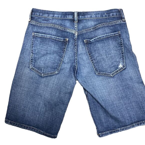 BANANA REPUBLIC Premium Denim Distressed Bermuda Shorts - Picture 3 of 6